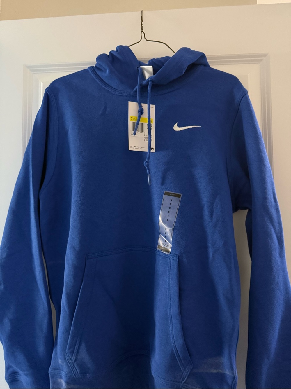 Nike Blue Hoodie with White Swoosh